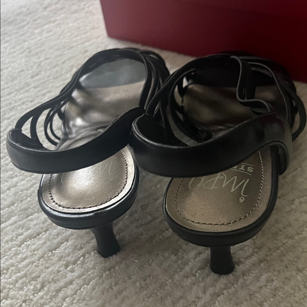 Impo Black Strappy Heels - Picture 9 of 12